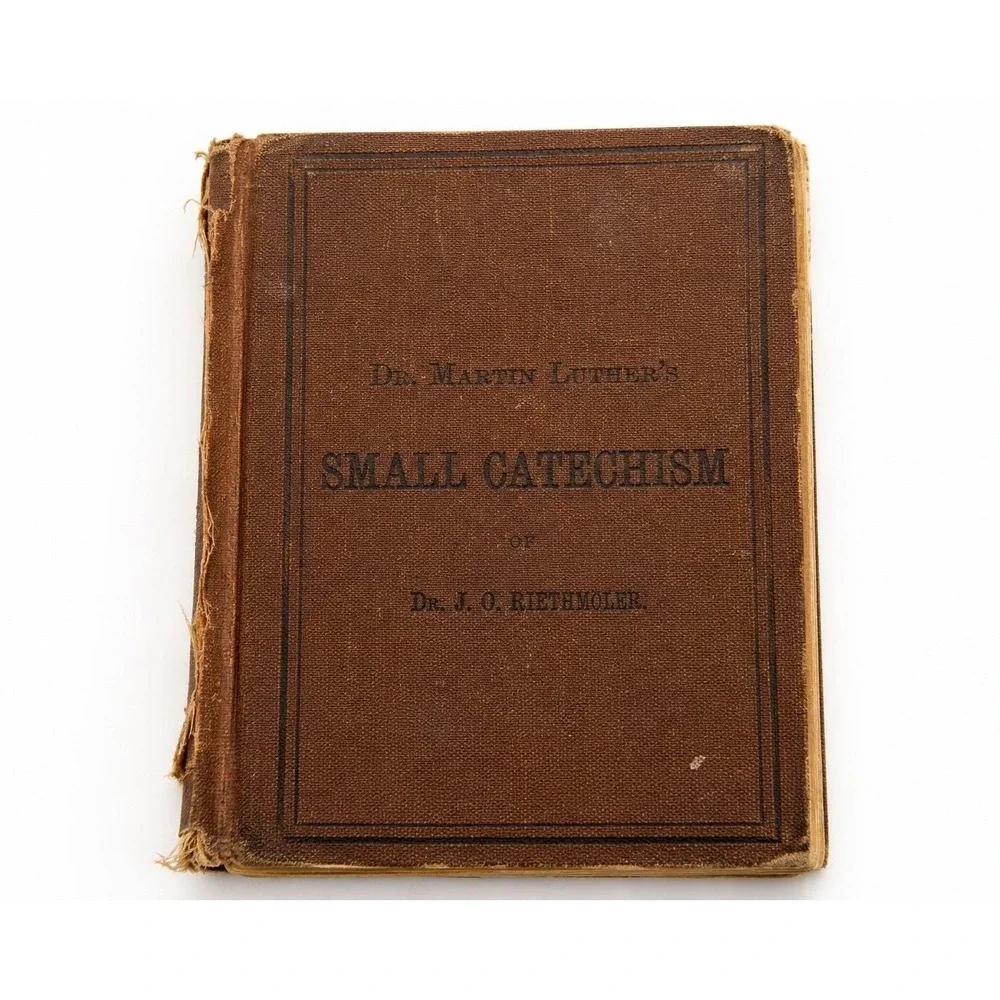 Martin Luther Small Catechism Lutheran Book Pre-1921 Handwritten Notes Antique
